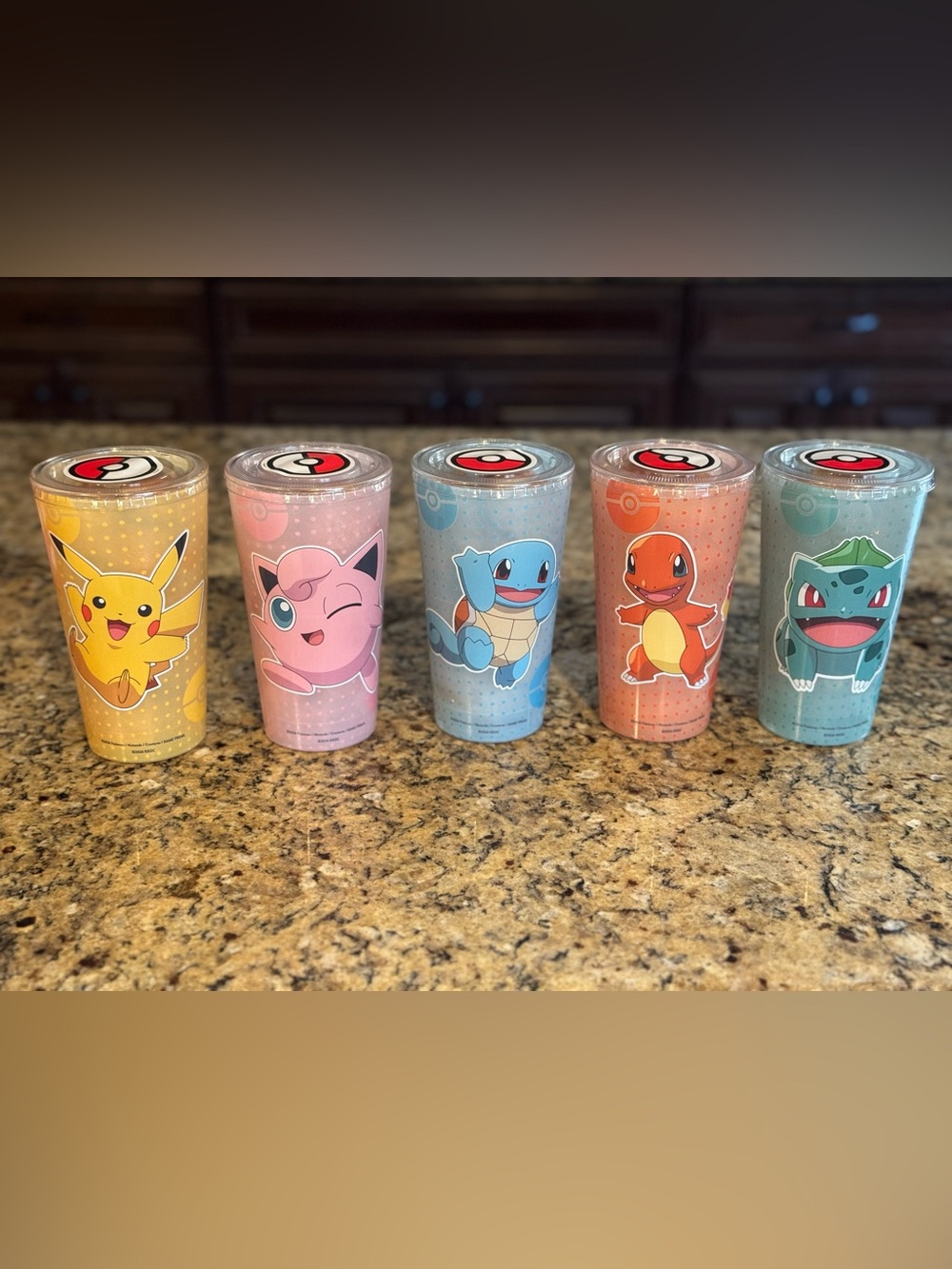 Official Limited Edition Pokémon x Krispy Kreme Full Set of 5 Tumblers